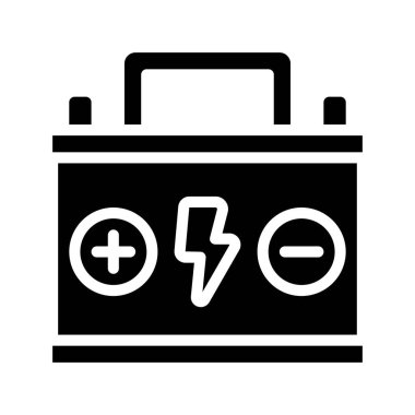 Battery icon, vector illustration simple design
