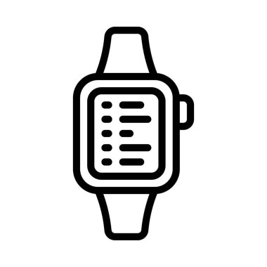 smartwatch simgesi, vektör illüstrasyonu basit tasarım
