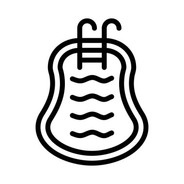 Yüzme Havuzu konsepti vektör çizimi 