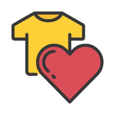 Ürün düz simgesi, vektör illüstrasyonu gibi 