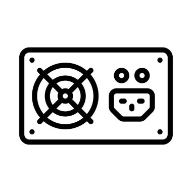 Güç Arzı Birim ikonu vektör illüstrasyon tasarımı