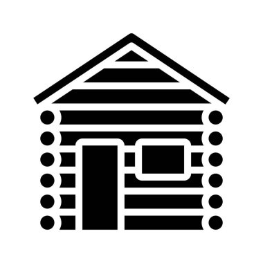 Günlük Kabini simgesi, vektör illüstrasyonu 