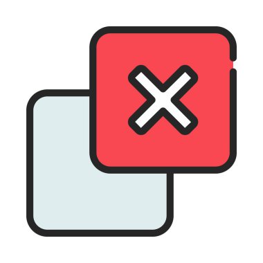 Katman simgesi vektör illüstrasyon tasarımını sil