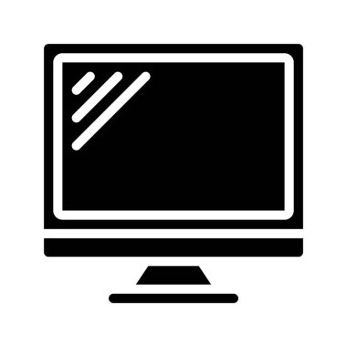 Masaüstü bilgisayar kutsal kişilerin resmi, vektör çizim 