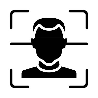 Yüz Tanıma Ağı vektör çizimi