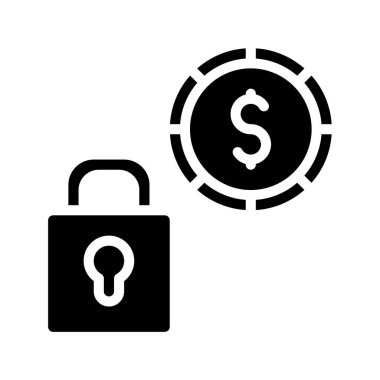 Financial Encryption icon, vector illustration  