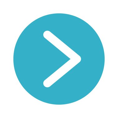  Sağ yön ok ikonu vektör illüstrasyonu 