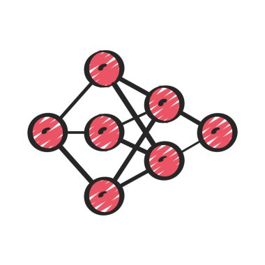 algoritma web simgesi vektör illüstrasyonu