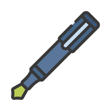 kalem simgesi, vektör illüstrasyonu basit tasarım