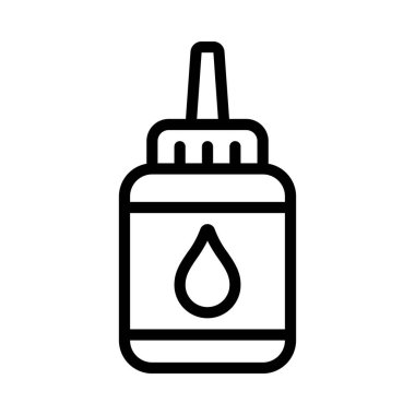 Yapıştırıcı düz simgesi, vektör illüstrasyonu 