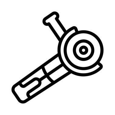 Beyaz arkaplanda Axle Öğütücü simgesi