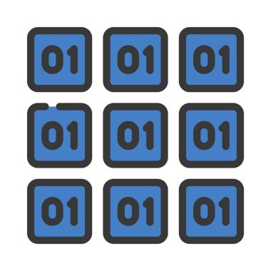 Yapılandırılmış Veri simgesi, vektör illüstrasyonu    