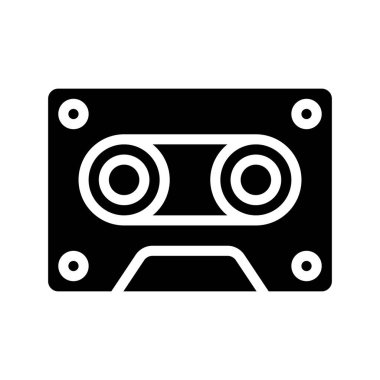 VHS Teyp Web simgesi vektör çizimi