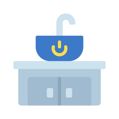 Güçlü Sink simgesi vektör illüstrasyon tasarımı