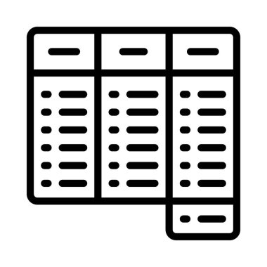 Sıklık Tablosu ikon vektör illüstrasyon tasarımı