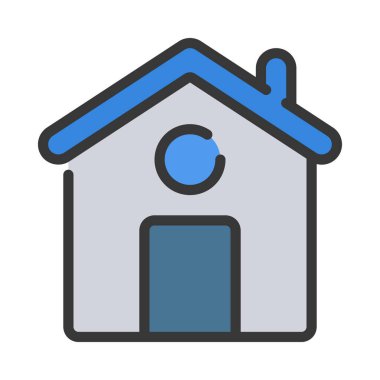 Ev simgesi, vektör illüstrasyonu   