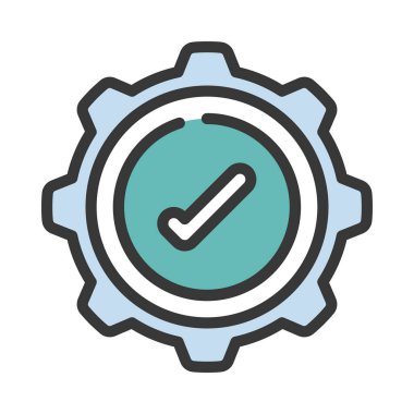 Kalite Yönetimi simgesi, vektör illüstrasyonu