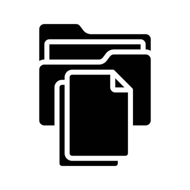 Dosya Dizini simgesi, vektör illüstrasyonu 