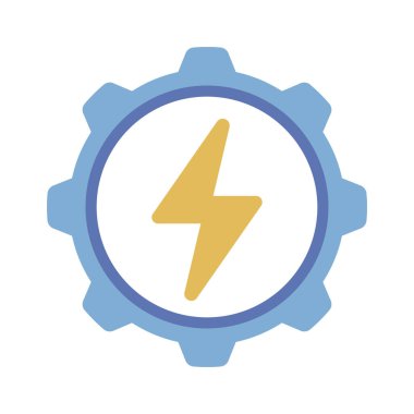 Enerji Yönetimi web simgesi vektör illüstrasyonu