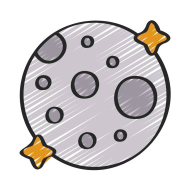 ay web simge vektör çizim