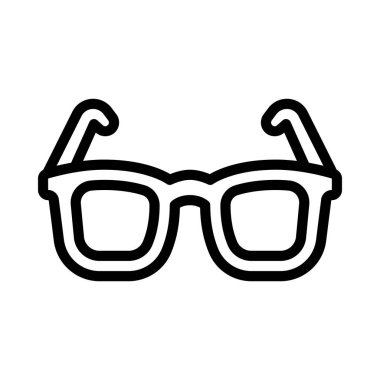 göz gözlük simge vektör çizim