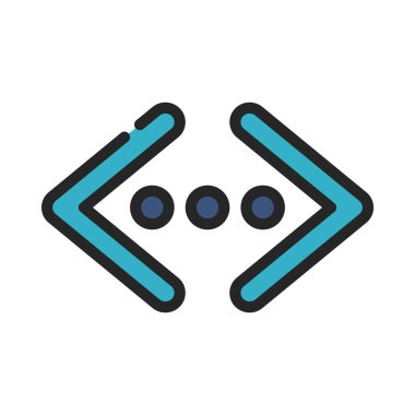 Sağ ve Sol Oklar simgesi beyaz arkaplanda izole edildi. vektör.