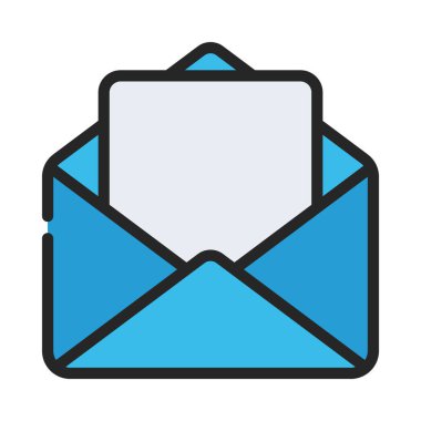 e- posta simgesi, vektör illüstrasyonu