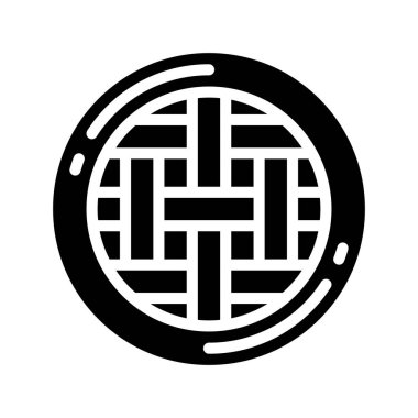 fırın, pasta simgesi vektör illüstrasyonu 