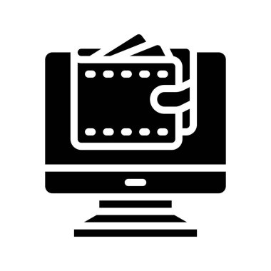 Web simgesi düz tasarım, vektör illüstrasyonuna Harca                                     