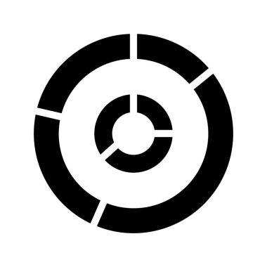 Bir Donut Çizelgesinin vektör çizimi