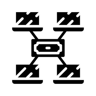 Para simgesi, vektör illüstrasyonu basit tasarım