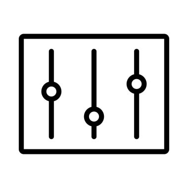 Ayarlar Kutusu simgesi, vektör illüstrasyonu