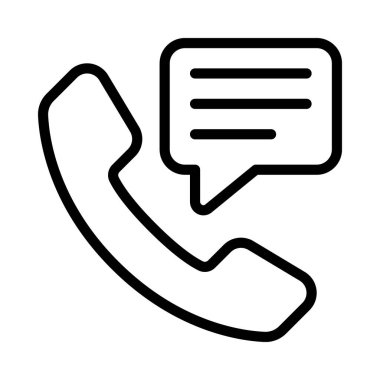 Telefon İleti Web simgesi vektör çizimi