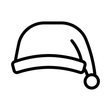 Santa şapka web simge vektör çizim