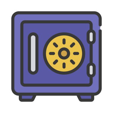 para güvenli simgesi, vektör illüstrasyonu