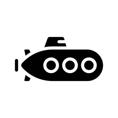 Denizaltı simgesi vektör çizimi