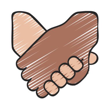 Elle tutulan düz simge, vektör illüstrasyonu 