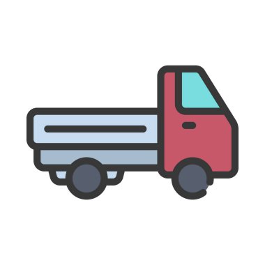 Kamyonet simge vektör çizim