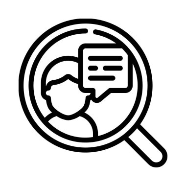 Analiz Danışmanı Web simgesi vektör çizimi