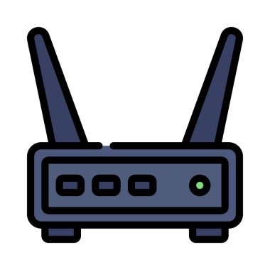 Internet yönlendirici vektör simgesi 