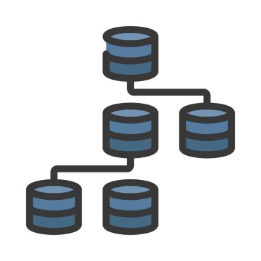 Yapılandırılmamış Veri simgesi, vektör illüstrasyonu    