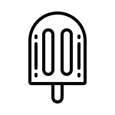 Ice Lolly vektör düz renk simgesi