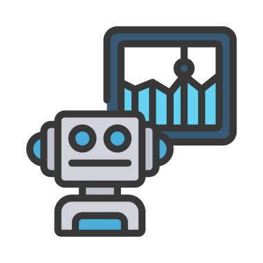 Beyaz arkaplanda Robo Yatırımcı simgesi