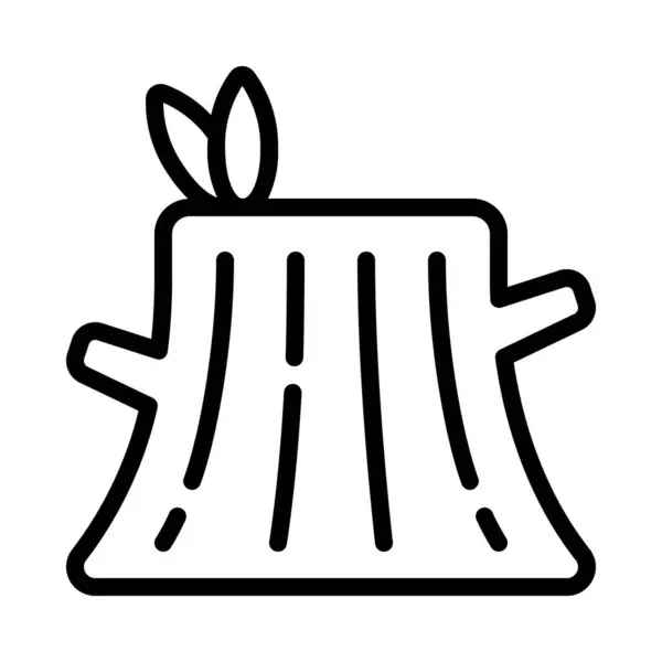 Illustrazione Vettoriale Icona Web Tree Stump — Vettoriale Stock