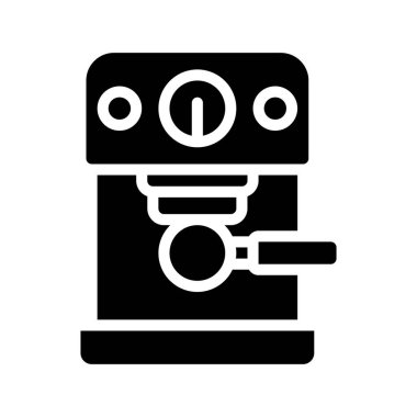 kahve makinesi, vektör illüstrasyonu basit tasarım 