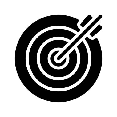 hedef simge vektör illüstrasyonu