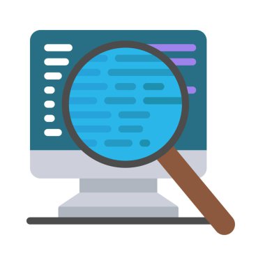 Denetim Kodu Web simgesi vektör çizimi