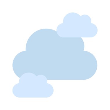 Üç Bulut Simgesi, Vektör İllüstrasyonu