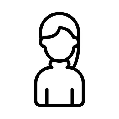 Turtle Neck Kadın web simgesi düz tasarım, vektör illüstrasyonu