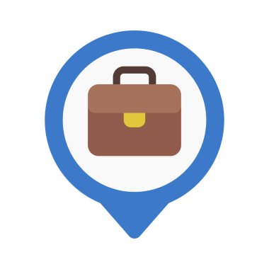 iş web simgesi vektör illüstrasyonu